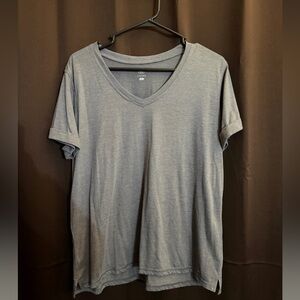 Goodfellow & Co Gray Short Sleeve V-Neck Tee
